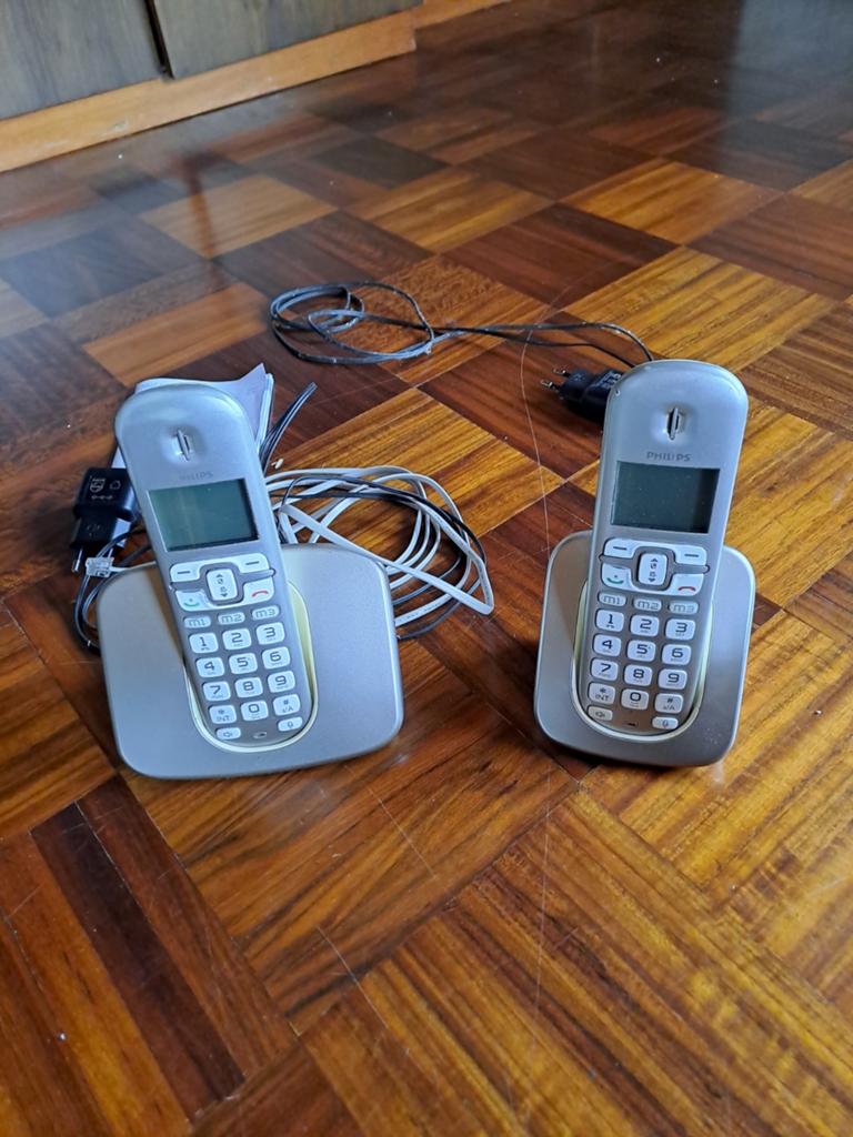 Philips draadloze huistelefoons (set van 2), Ophalen of Verzenden, Gebruikt, 2 handsets