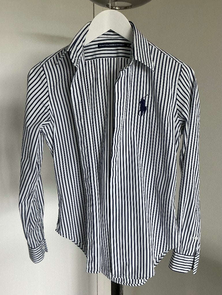 Ralph Lauren , Sportieve Blouse ,  maat 4 (36), Blauw, Ophalen of Verzenden, Zo goed als nieuw, Ralph Lauren