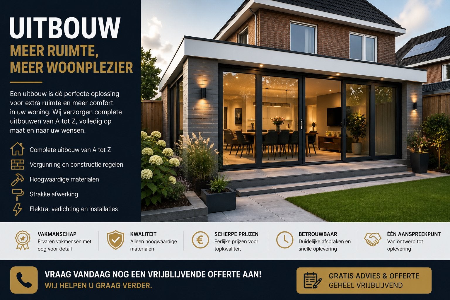 Uitbouw & Aanbouw – Meer Ruimte, Meer Waarde, Ophalen of Verzenden, Nieuw