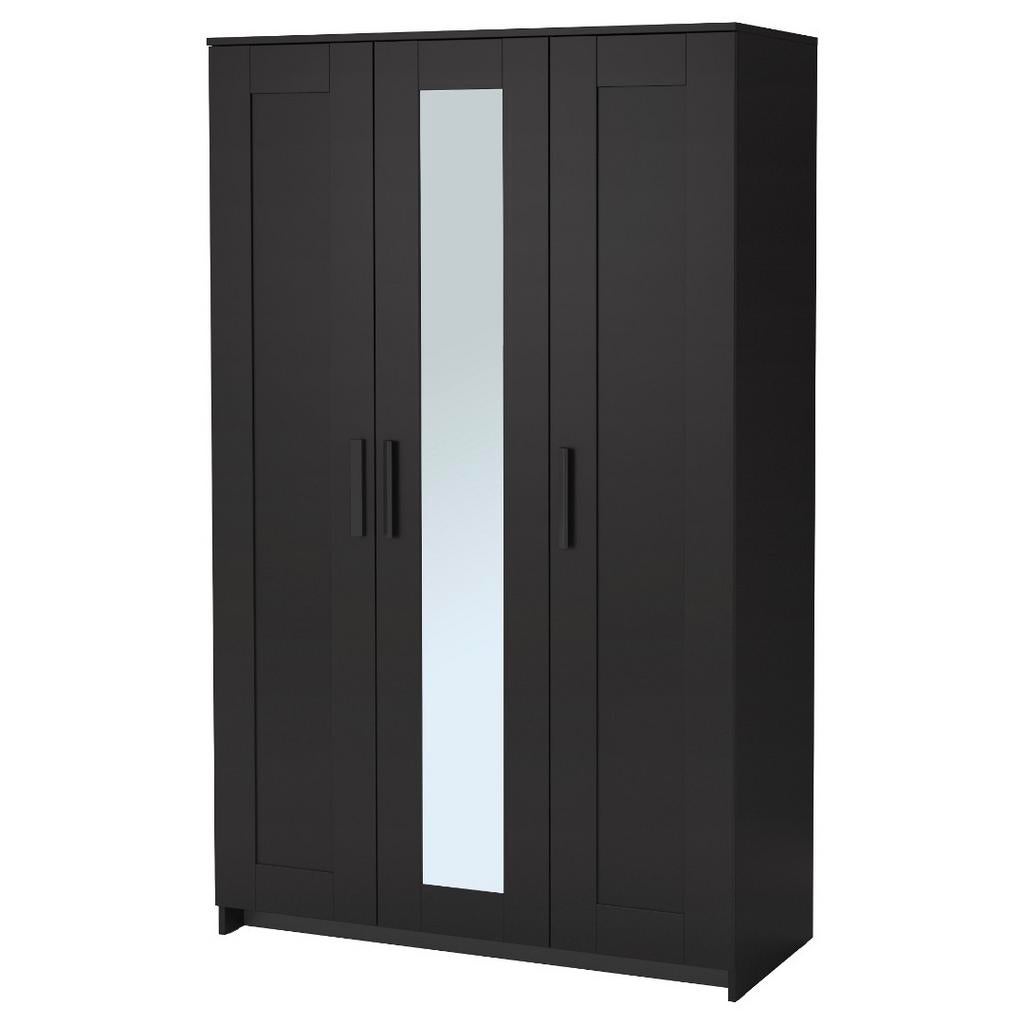 Brimnes zwarte kledingkast, Huis en Inrichting, Kasten | Kledingkasten, Ophalen, 100 tot 150 cm, Zo goed als nieuw, 150 tot 200 cm