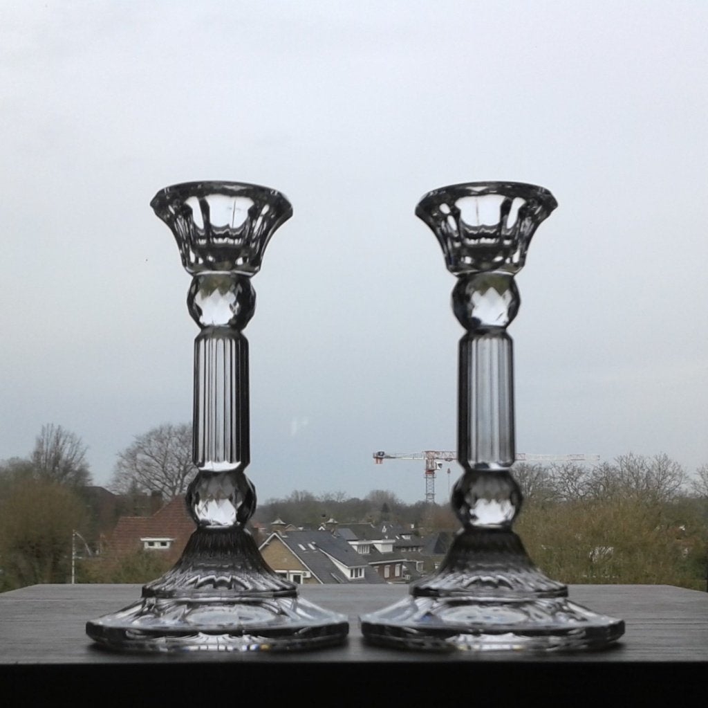 Kandelaar (3x2) Columbia Towle Oostenrijk Kristal, Ophalen of Verzenden, Kristal