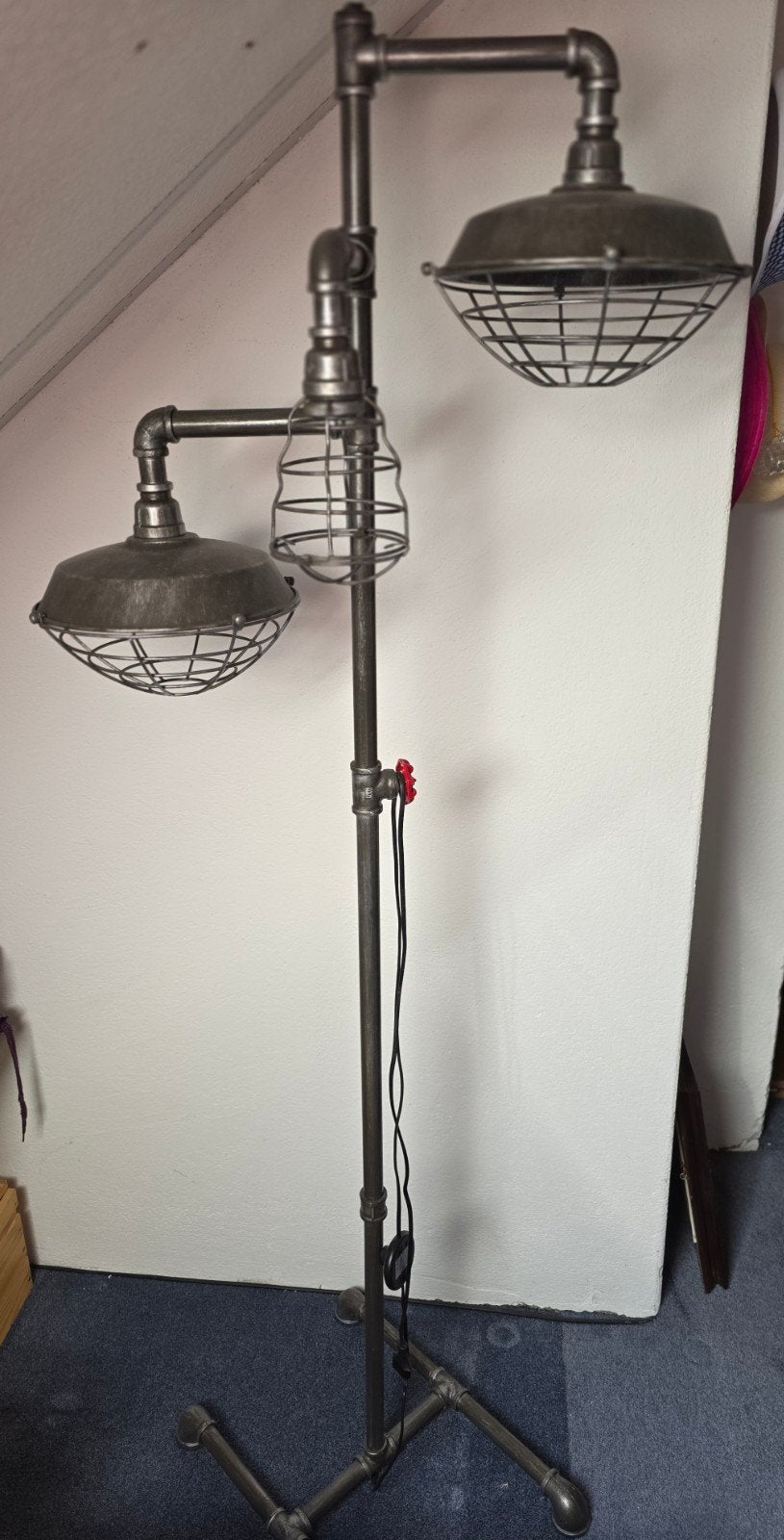 Industriële lampen van buizen - Diverse modellen, Ophalen, Industrieel, Vintage, Steampunk, E27 (groot), Zo goed als nieuw