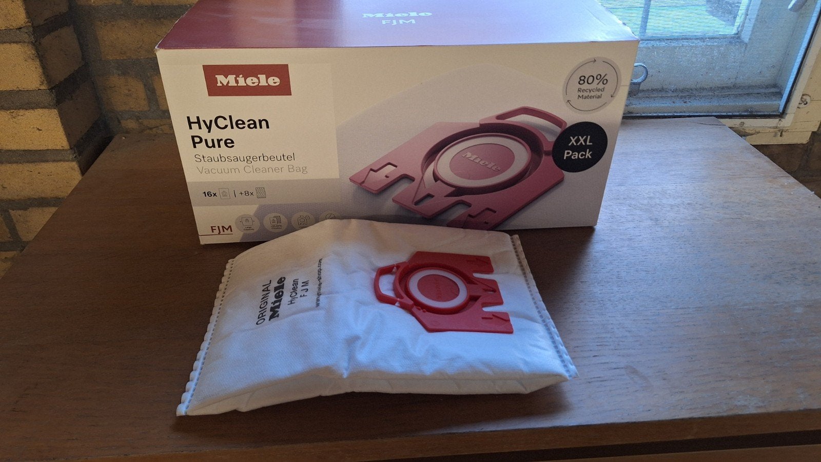 Stofzuiger zakken. Volle doos 16 stuks. Hyclean FJM, Ophalen of Verzenden, Nieuw, Stofzak, Miele