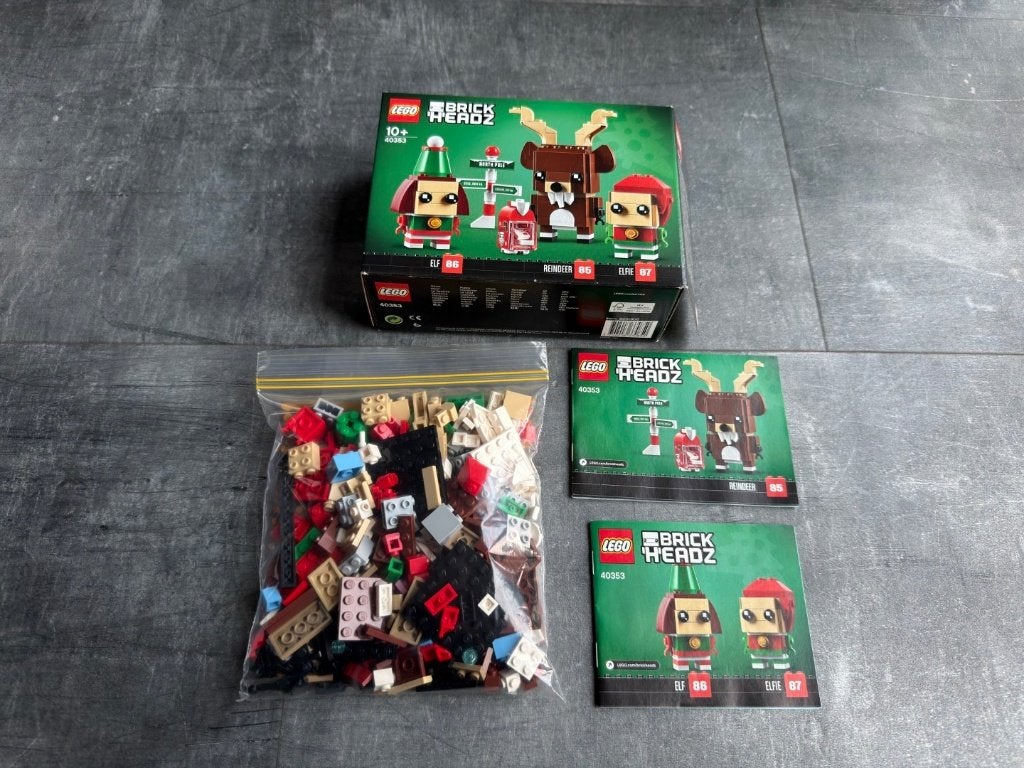 Lego 40353 Rendier, Elf en Elfie, Inclusief instructies, BrickHeadz, Lego, Ophalen of Verzenden