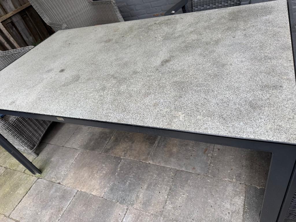 Tuintafel, Tuin en Terras, Tuintafels, Gebruikt, Rechthoekig, Aluminium, Ophalen