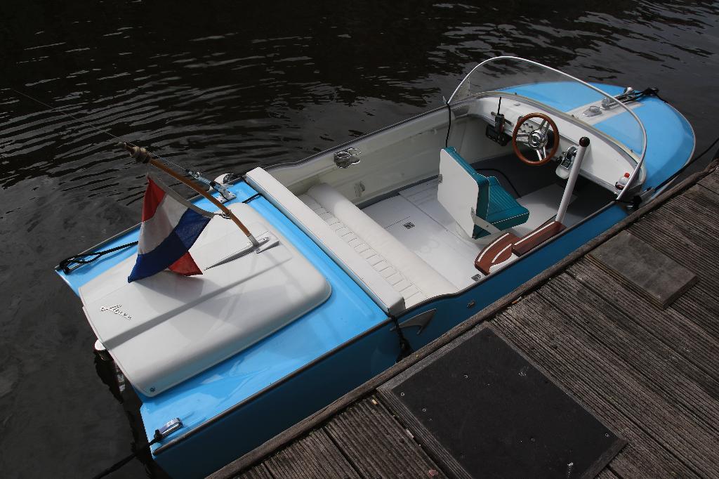 klassiek vintage retro Spiboot, Ophalen of Verzenden, Zo goed als nieuw, Aluminium, Omvormer