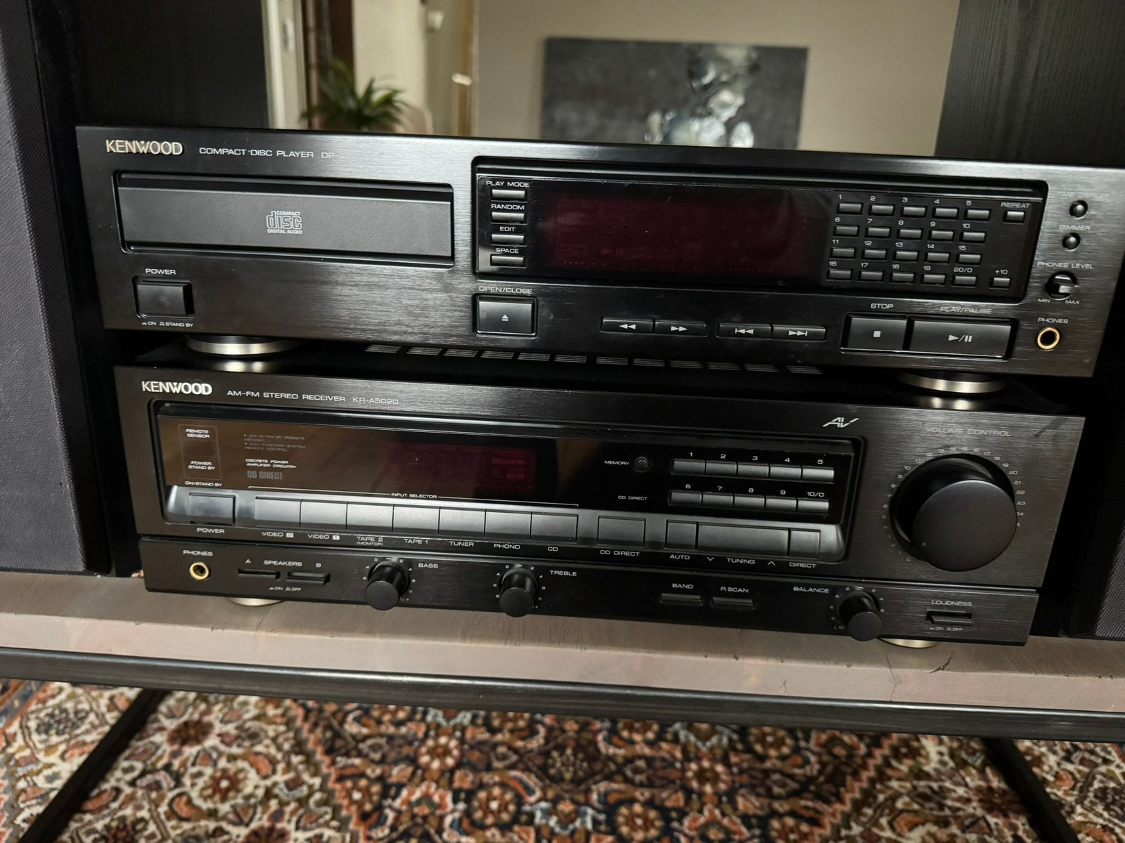 Vintage Kenwood stereo met BW luidsprekers, Audio, Tv en Foto, Stereo-sets, Ophalen, Zo goed als nieuw, Speakers, Overige merken