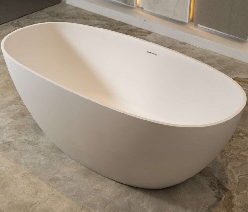 Luca Sanitair vrijstaand comfortstone ligbad mat wit NIEUW!!, Ophalen, Nieuw, Steen, Bad