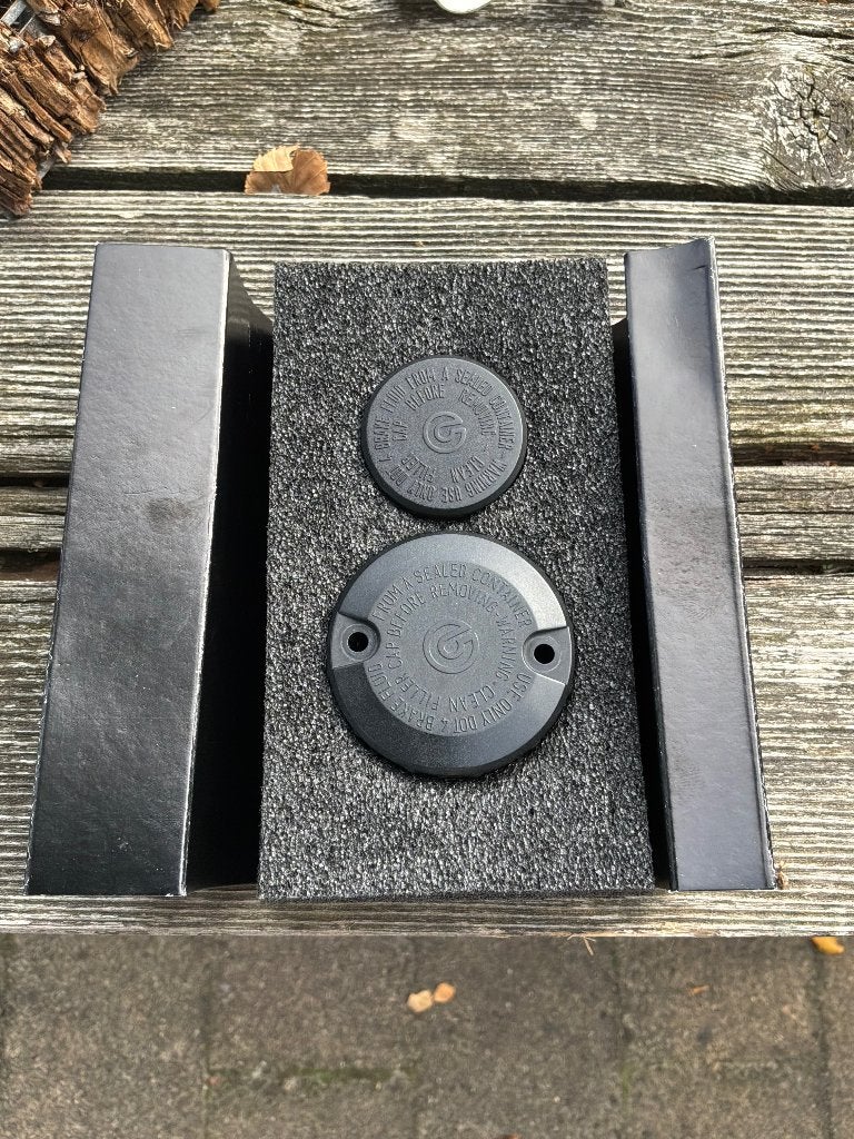 Brembo rem-/koppeling reservoir deksels, Motoren, Ophalen of Verzenden, Gebruikt