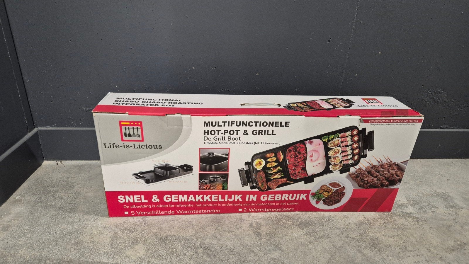 Hot-pot en grill, Ophalen