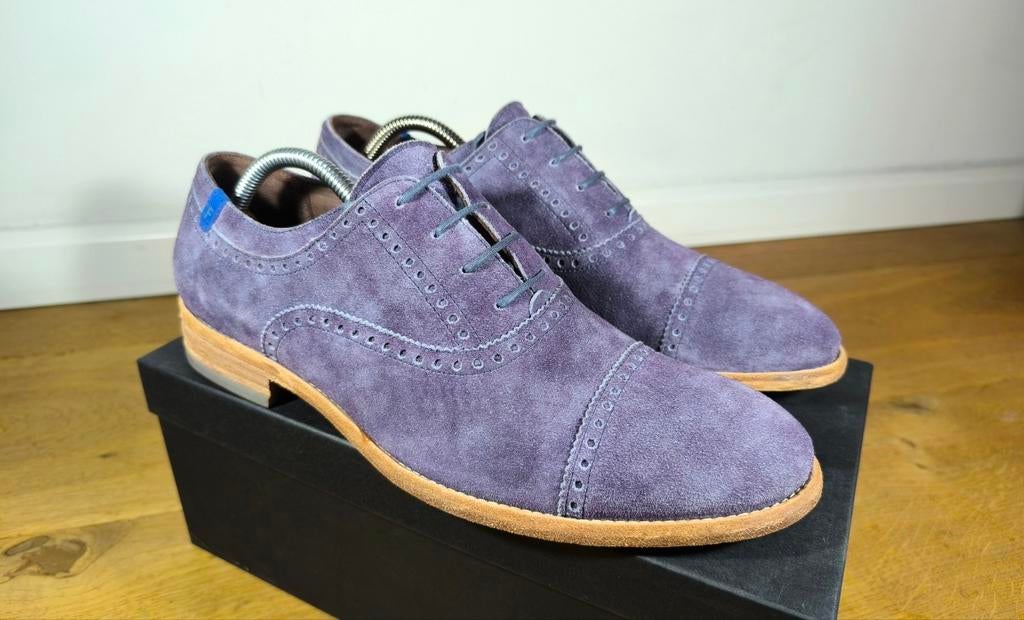 Floris van Bommel herenschoenen maat 8,5 / 42,5, Ophalen, Overige kleuren, Floris van Bommel, Zo goed als nieuw