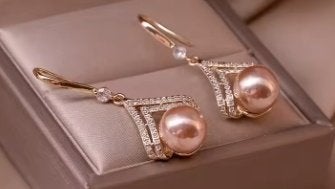 Luxe 18K goud verguld oorbellen met parel, Overige materialen, Nieuw, Ophalen of Verzenden, Met edelsteen