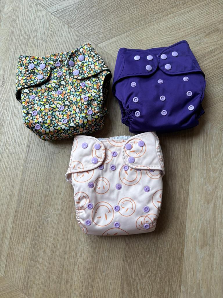 Billie Wonder wasbare luiers maat 2 (3 stuks), Kinderen en Baby's, Babykleding | Overige, Ophalen of Verzenden, Zo goed als nieuw