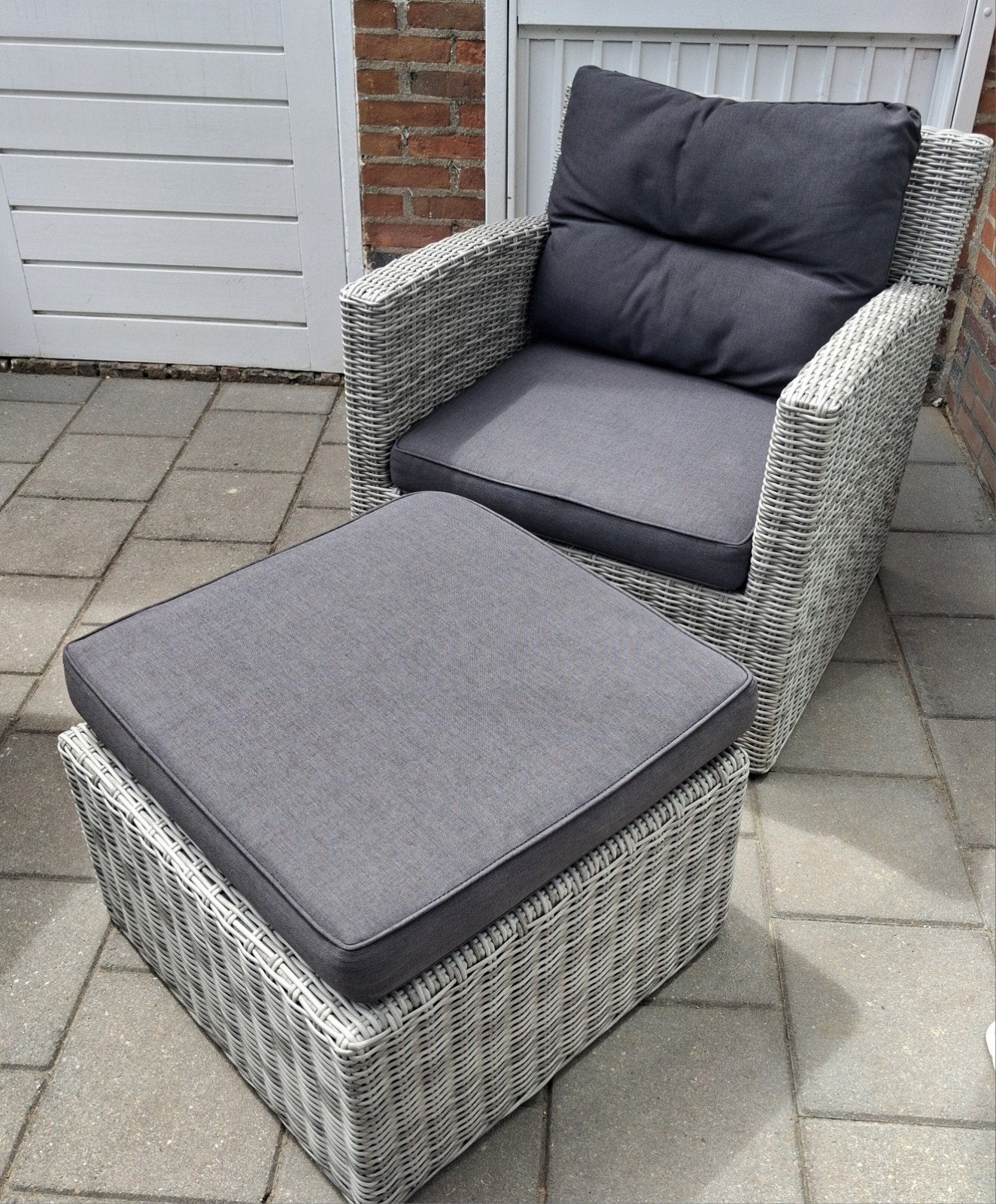 Loungeset, Ophalen of Verzenden, Zo goed als nieuw, Kunststof