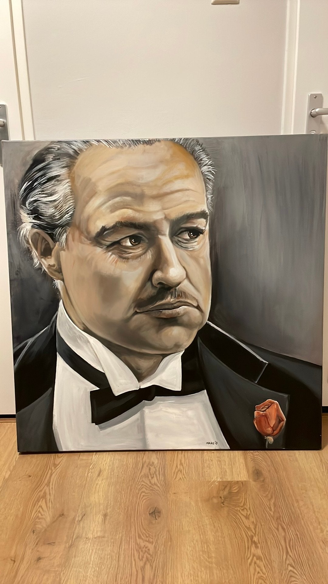 Schilderij, Ophalen, Overige materialen, Acrylverf, Portret