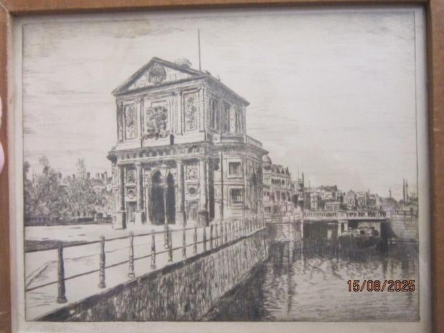 Rotterdam, Delfsepoort, Mooie ets door KROPP, Antiek en Kunst, Ophalen