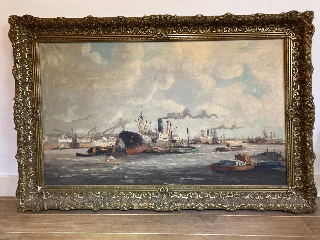 Adrie Verveen - Haven Rotterdam, Antiek en Kunst, Ophalen
