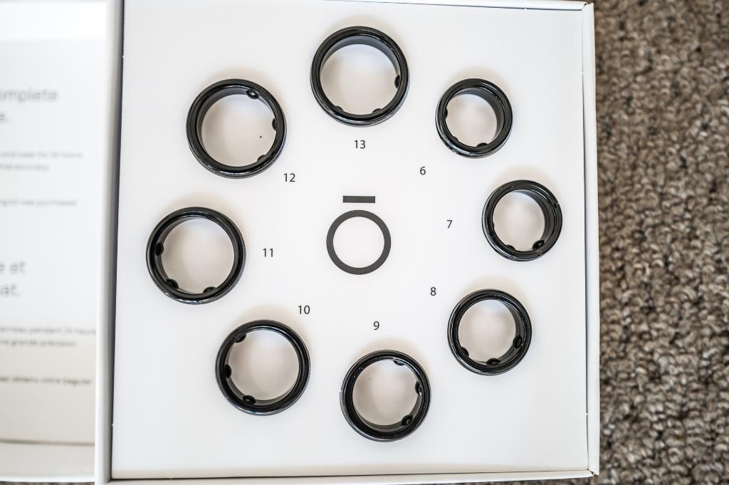 Oura Ring 3 Sizing Kit, Zwart, Oura ring, Ophalen of Verzenden, Zo goed als nieuw