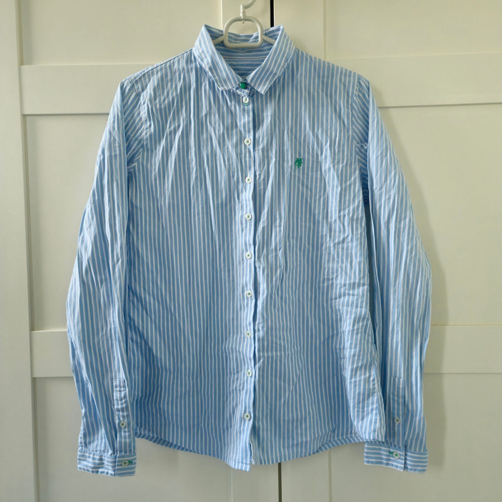 Marc O'Polo gestreept overhemd met groene details maat 36, Kleding | Dames, Marc O'Polo, Ophalen of Verzenden, Zo goed als nieuw