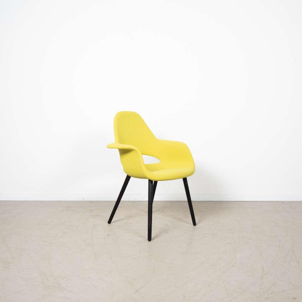 1x Vitra Organic Conference Stoel Geel Stof, Niet ingevuld, Overige kleuren, Niet ingevuld, Nieuw