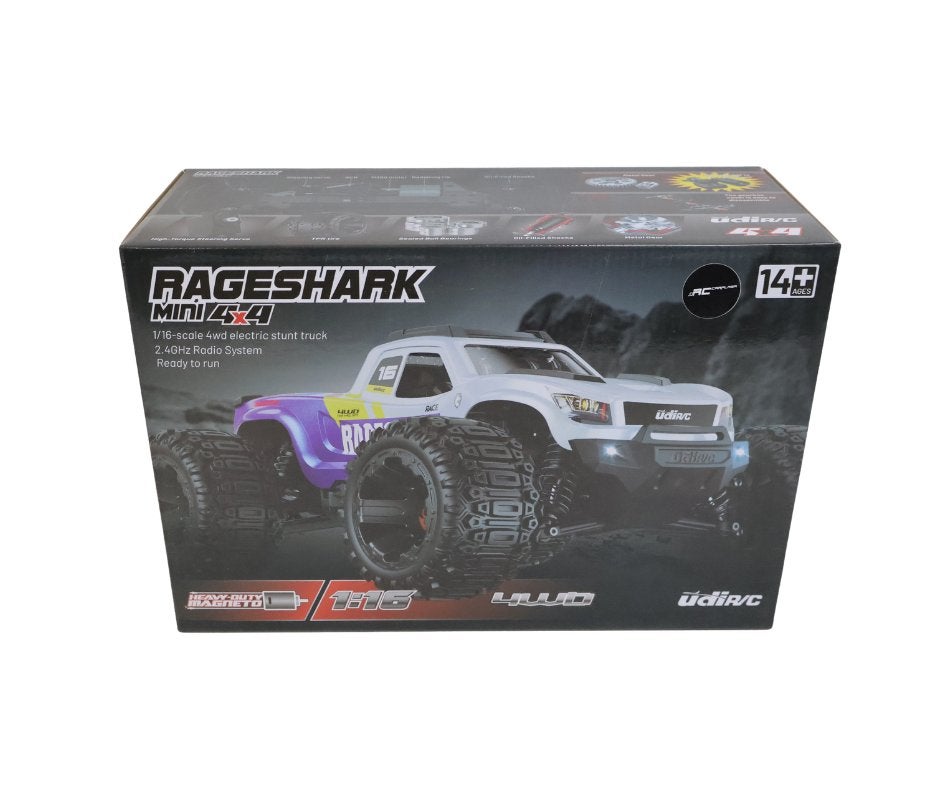 UDI R/C Monster Truck Brushed 1/16 Blue UD1611B, Ophalen of Verzenden, Nieuw, Overige schalen, Auto offroad