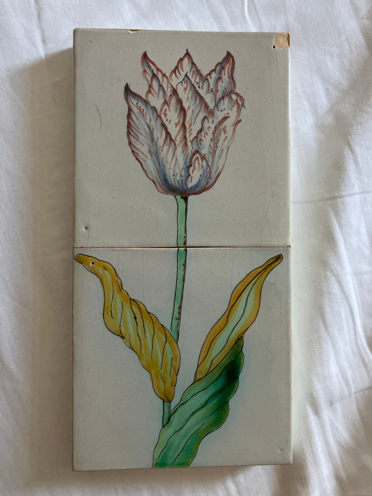 Makkum Tichelaar Tegeltableau Tulp 1594, Ophalen of Verzenden