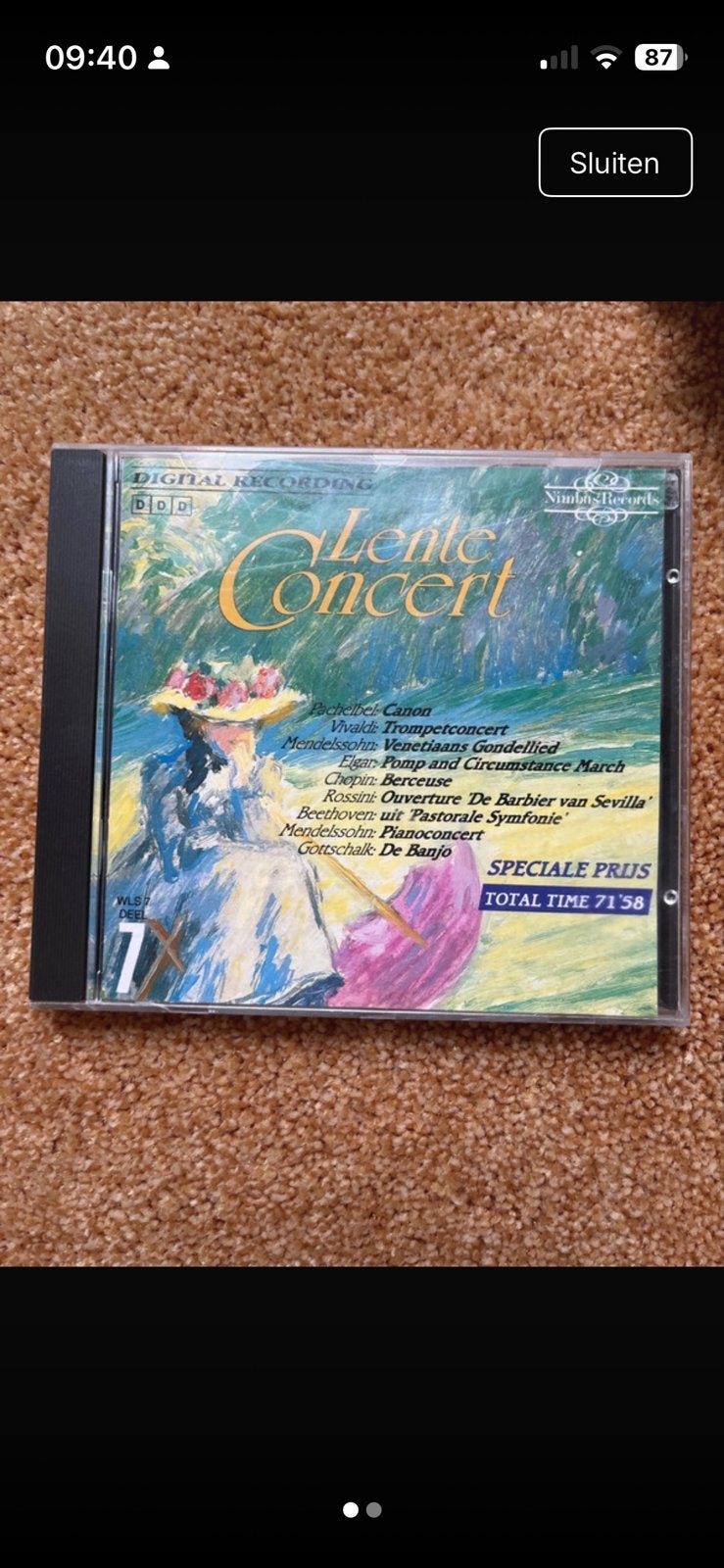 Lente Concert - Klassieke CD met diverse componisten, Gebruikt, Overige componisten, Overige typen, Ophalen of Verzenden