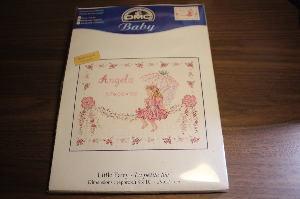 Borduurpakket DMC Baby - Little fairy - Compleet #4219, Ophalen of Verzenden, Nieuw, Handborduren, Borduurpakket