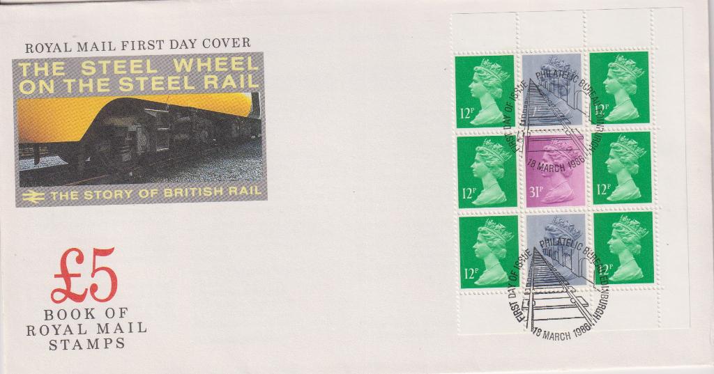 Engeland GB 1986 Trein historie Blok Kon. Elisabeth, Verzenden, Onbeschreven, Europa