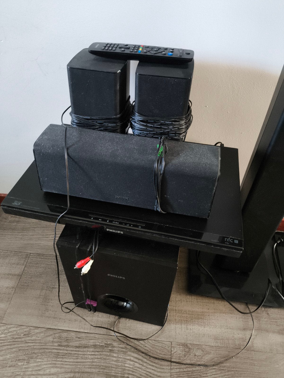 Philips 5.1 Home Cinema Set, Audio, Tv en Foto, Home Cinema-sets, Ophalen, 70 watt of meer, Philips, Blu-ray-speler
