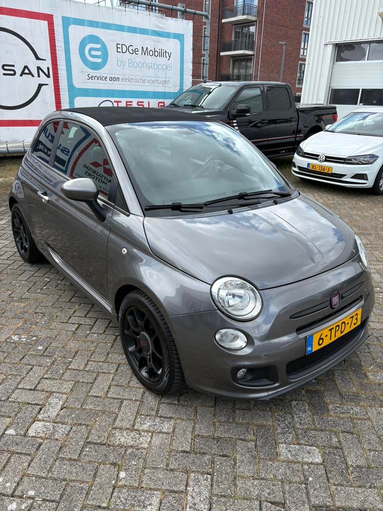 Fiat 500 Twinair Turbo 80pk 2014 Grijs, 31 €/maand, Origineel Nederlands, Handgeschakeld, 26 km/l