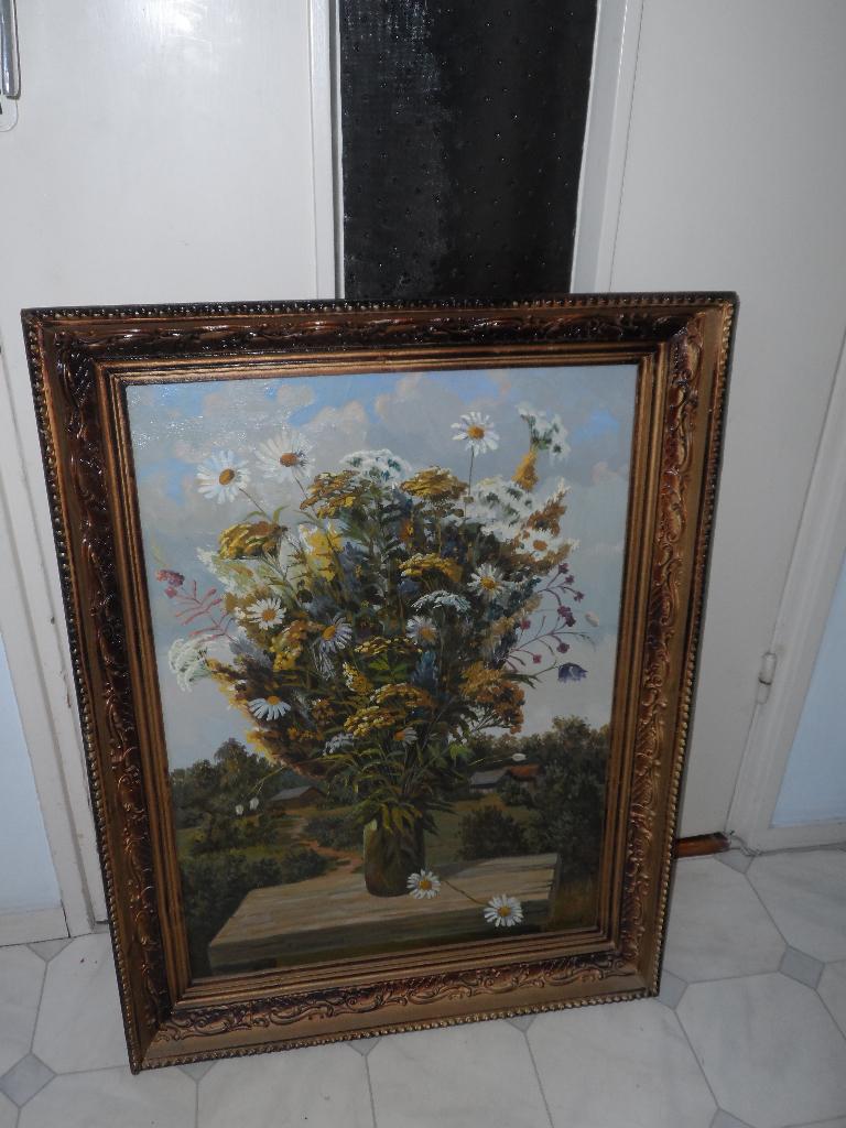 Schilderij - vaas met bloemen - arkhipov / archipov, Antiek en Kunst, Kunst | Schilderijen | Klassiek, Ophalen