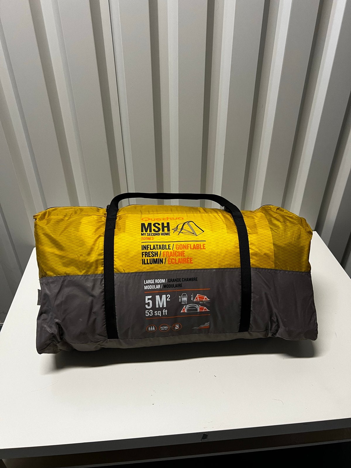 Quechua MSH Opblaasbare Tent - 5m², Caravans en Kamperen, Ophalen, Gebruikt, Tot en met 3