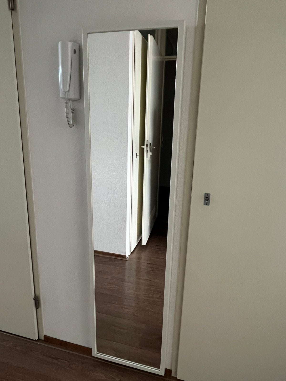 Spiegel wit, Minder dan 50 cm, Ophalen of Verzenden, Zo goed als nieuw, Minder dan 100 cm