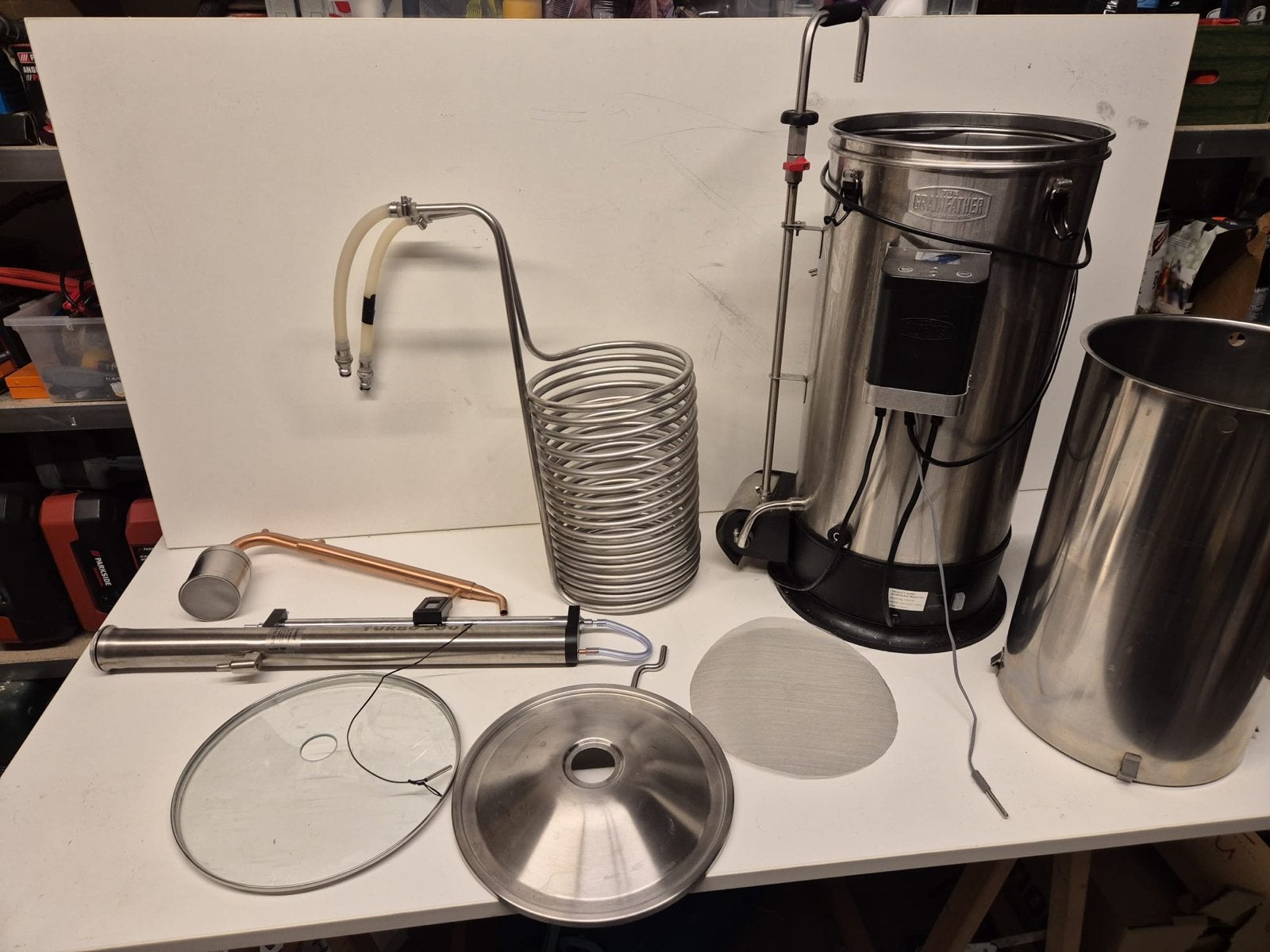 Grainfather Mash Tun & Still Spirits Turbo 500 Distilleersys, Ophalen, Gebruikt