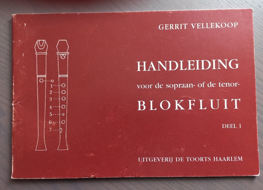 Handleiding voor de blokfluit (deel 1), Gebruikt, Overige genres, Les of Cursus, Ophalen of Verzenden