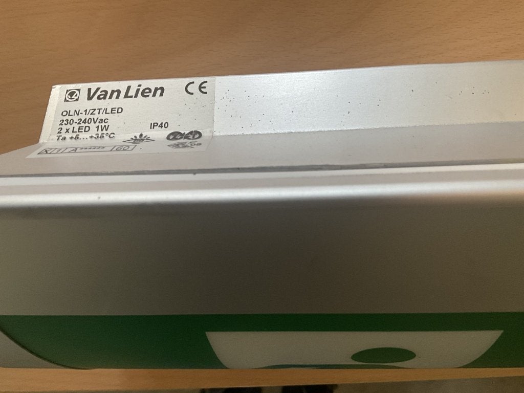van lien oln-1/zt/led ( noodverlichting VAN LIEN ), Doe-het-zelf en Verbouw, Bouwverlichting, Ophalen of Verzenden, Zo goed als nieuw