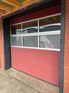 Sectionaal garagedeur, Doe-het-zelf en Verbouw, Deuren en Horren, Ophalen, Gebruikt, Garagedeur, 120 cm of meer