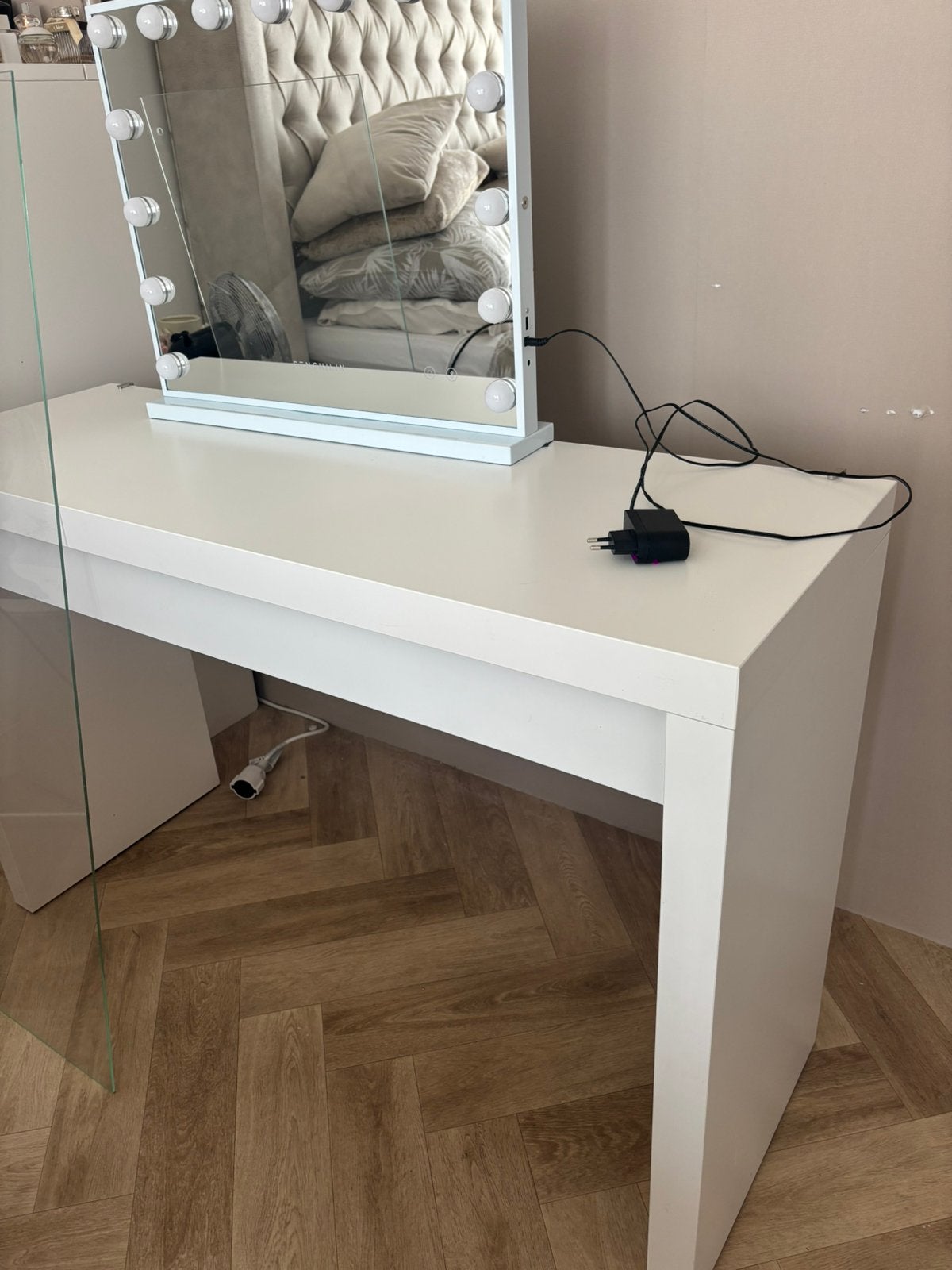 Ikea kaptafel met spiegel, Ophalen of Verzenden, Zo goed als nieuw, 50 tot 100 cm, Minder dan 100 cm