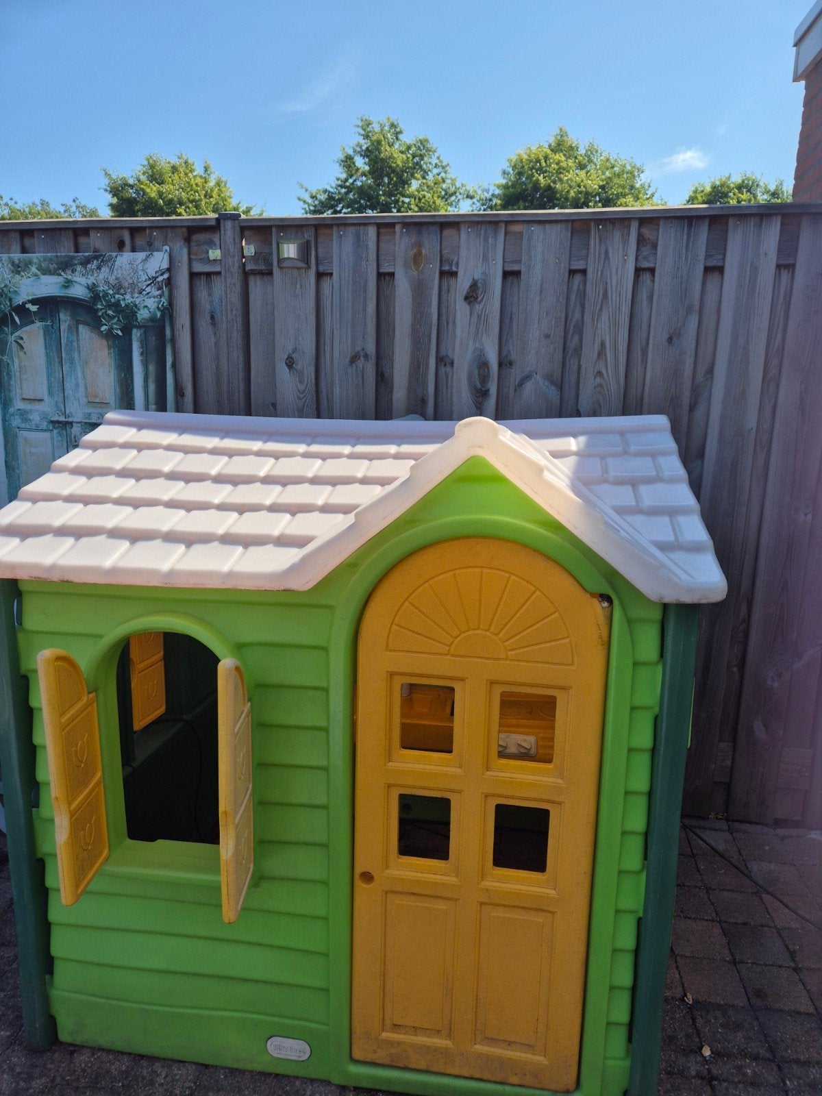 Little Tikes Speelhuisje - Groen/Geel, Kinderen en Baby's, Speelgoed | Buiten | Speelhuisjes, Ophalen, Gebruikt, Kunststof