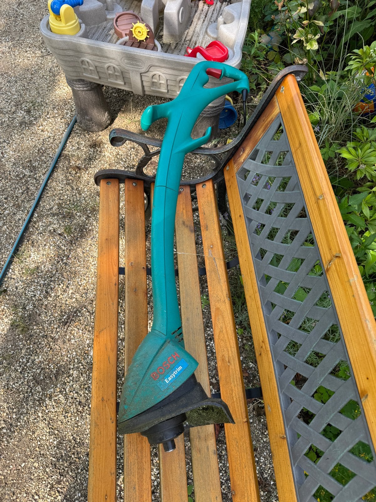 Bosch Easytrim grastrimmer - Elektrisch, Tuin en Terras, Grasmaaiers, Ophalen, Gebruikt, Elektrische grasmaaier