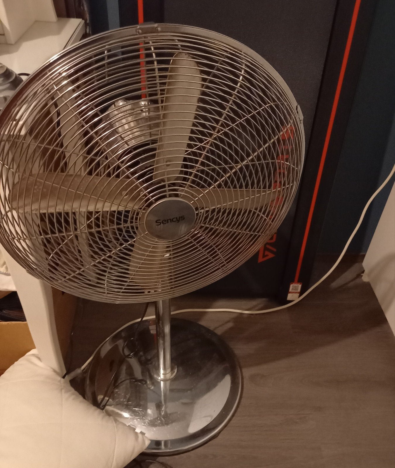Vintage statief ventilator, Witgoed en Apparatuur, Ventilatoren, Ophalen, Zo goed als nieuw, Statiefventilator