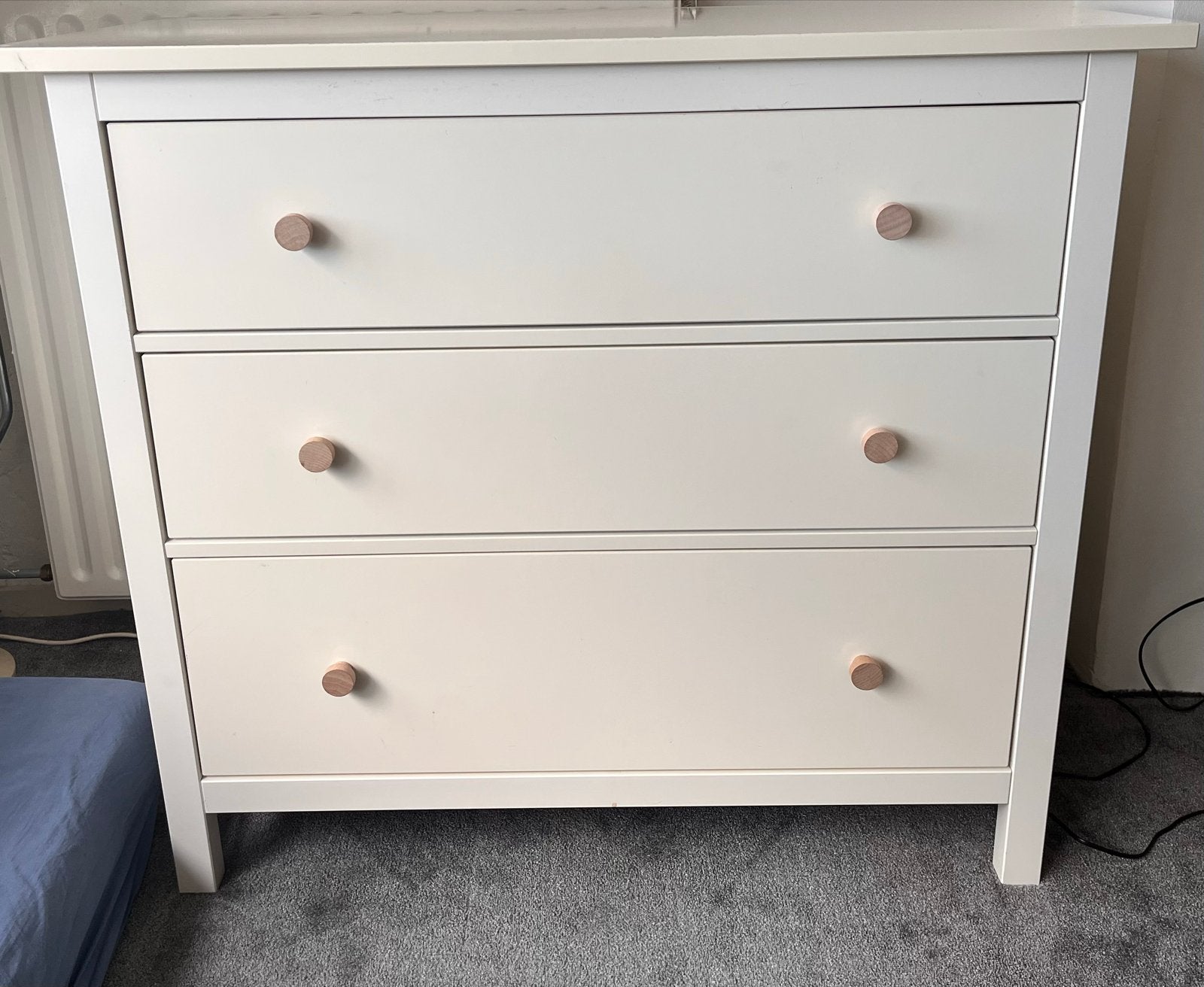 IKEA Hemnes ladekast wit - 3 lades, Ophalen, Gebruikt, 100 tot 150 cm, 3 of 4 laden
