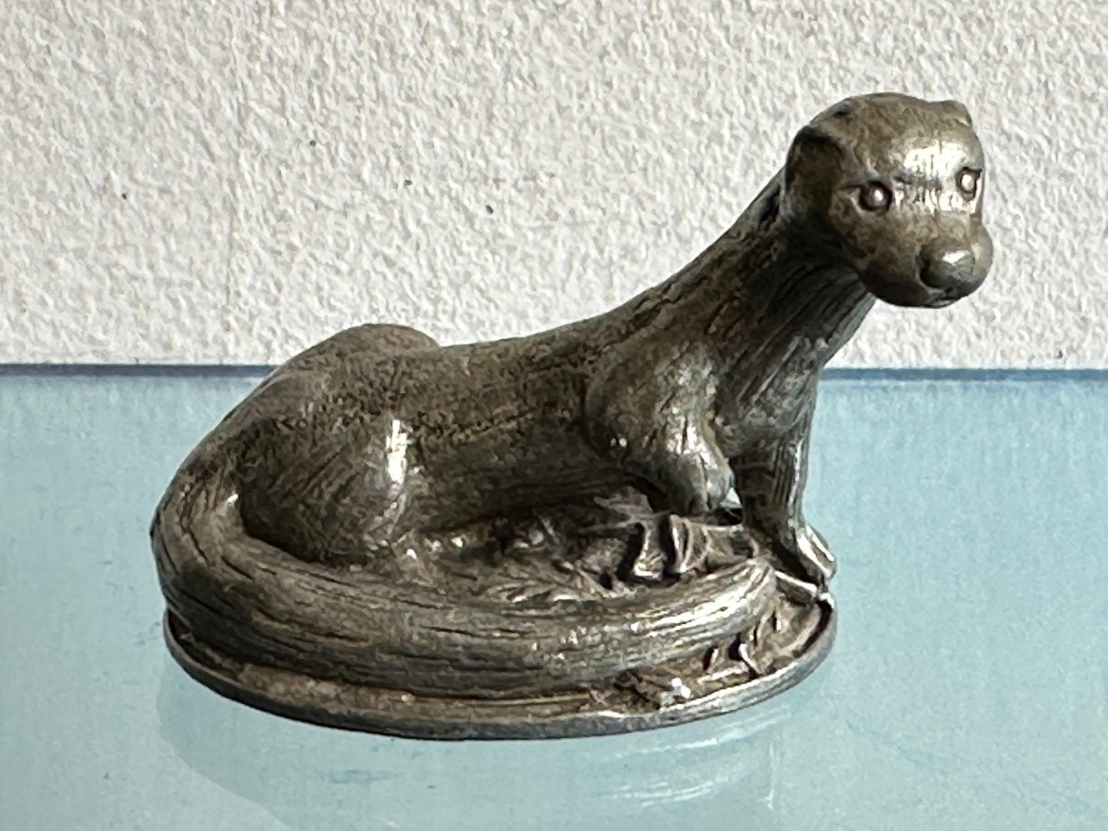 WAPW Wales oud tin beeldje Otter 4/3.5 cm, Ophalen of Verzenden