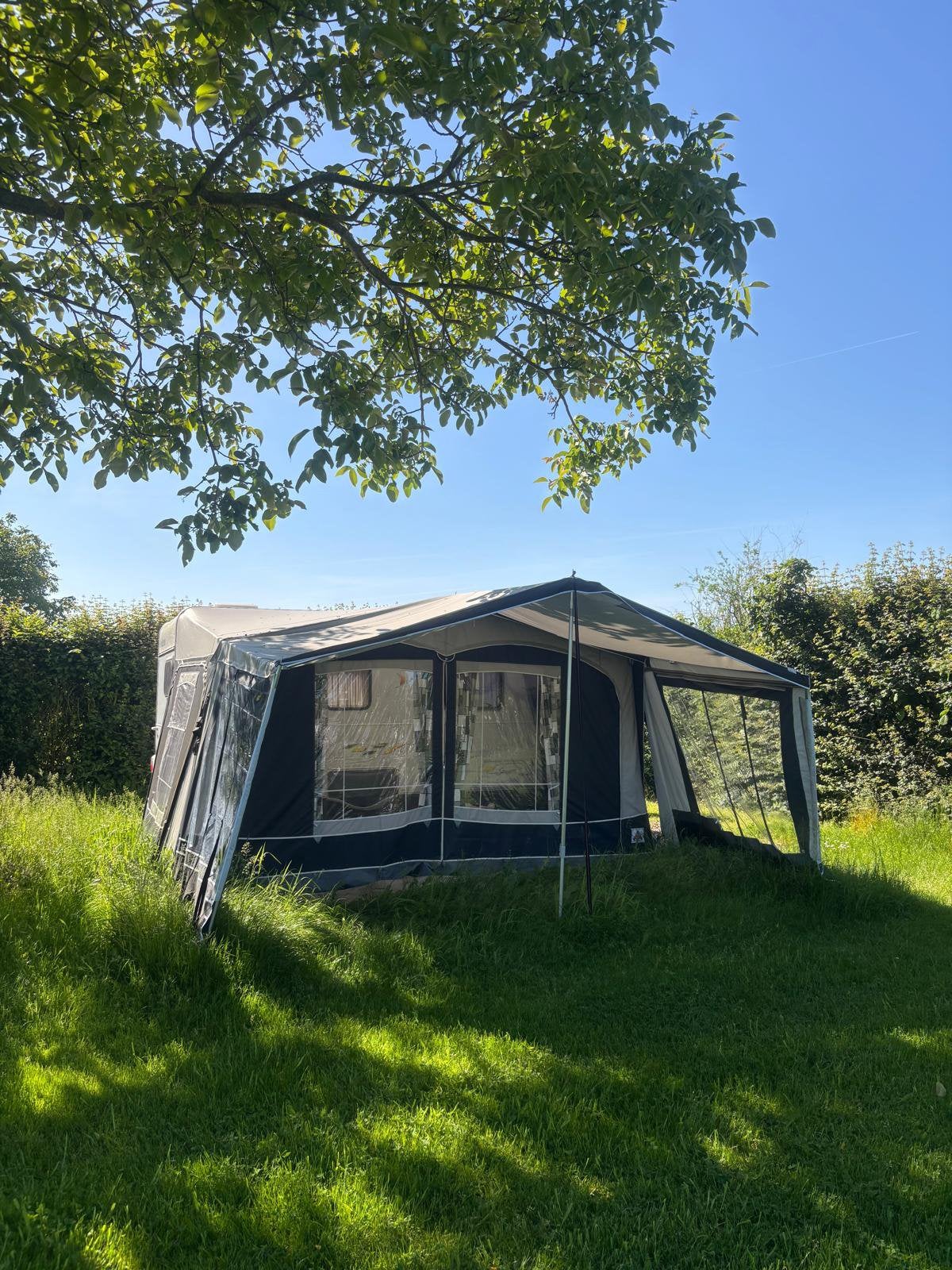 Doréma caravan voortent en luifel XL 270, Caravans en Kamperen, Caravan accessoires, Ophalen, Gebruikt