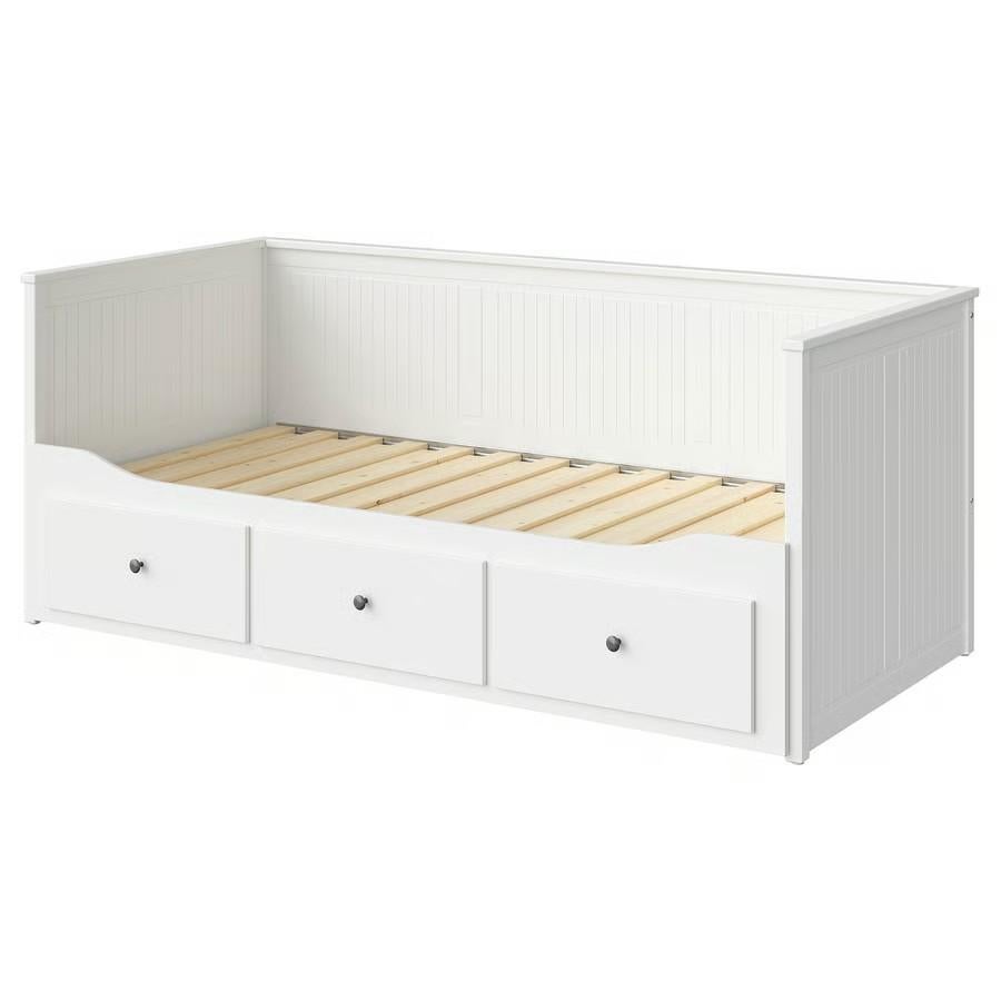 GEZOCHT LATTENBODEM IKEA HEMNES BED, Eenpersoons, Wit, Ophalen of Verzenden, 80 cm