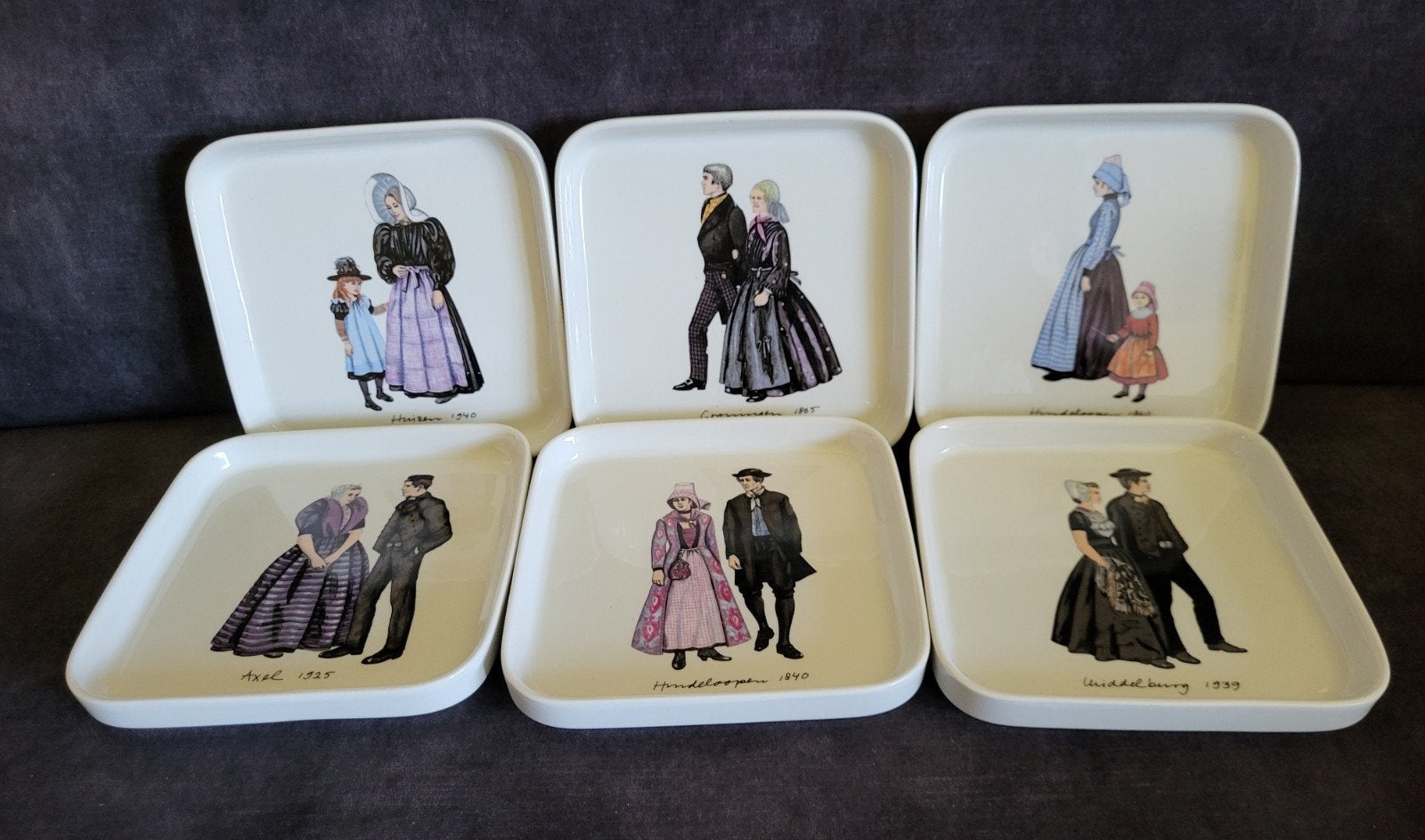 Villeroy & Boch wandborden met Nederlandse klederdracht, Ophalen of Verzenden
