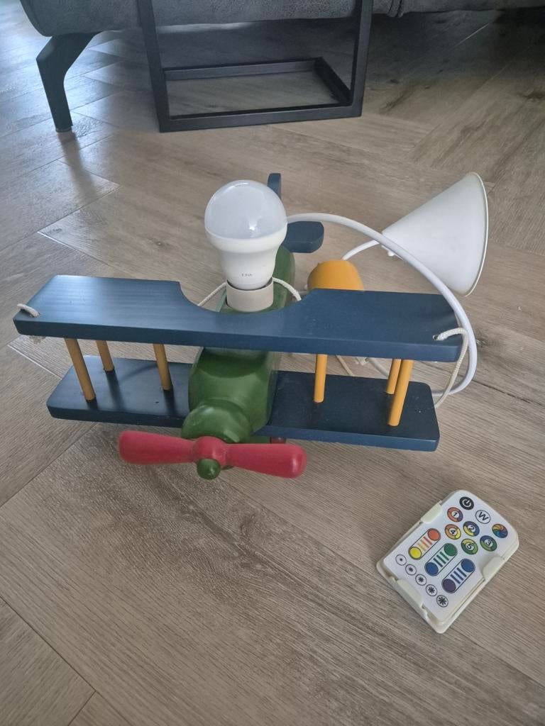 Plafondlamp kinderkamer helikopter, Ophalen, Zo goed als nieuw, Hout