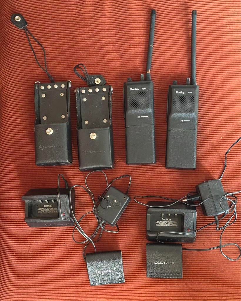 Complete set Motorola Radius P210 VHF Portofoons, Ophalen of Verzenden