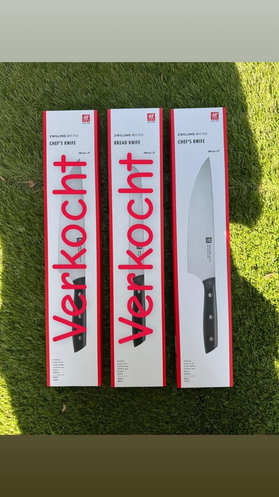 Zwilling koksmes 20 cm - NIEUW, Huis en Inrichting, Ophalen, Los bestek, Keukenmes, Nieuw